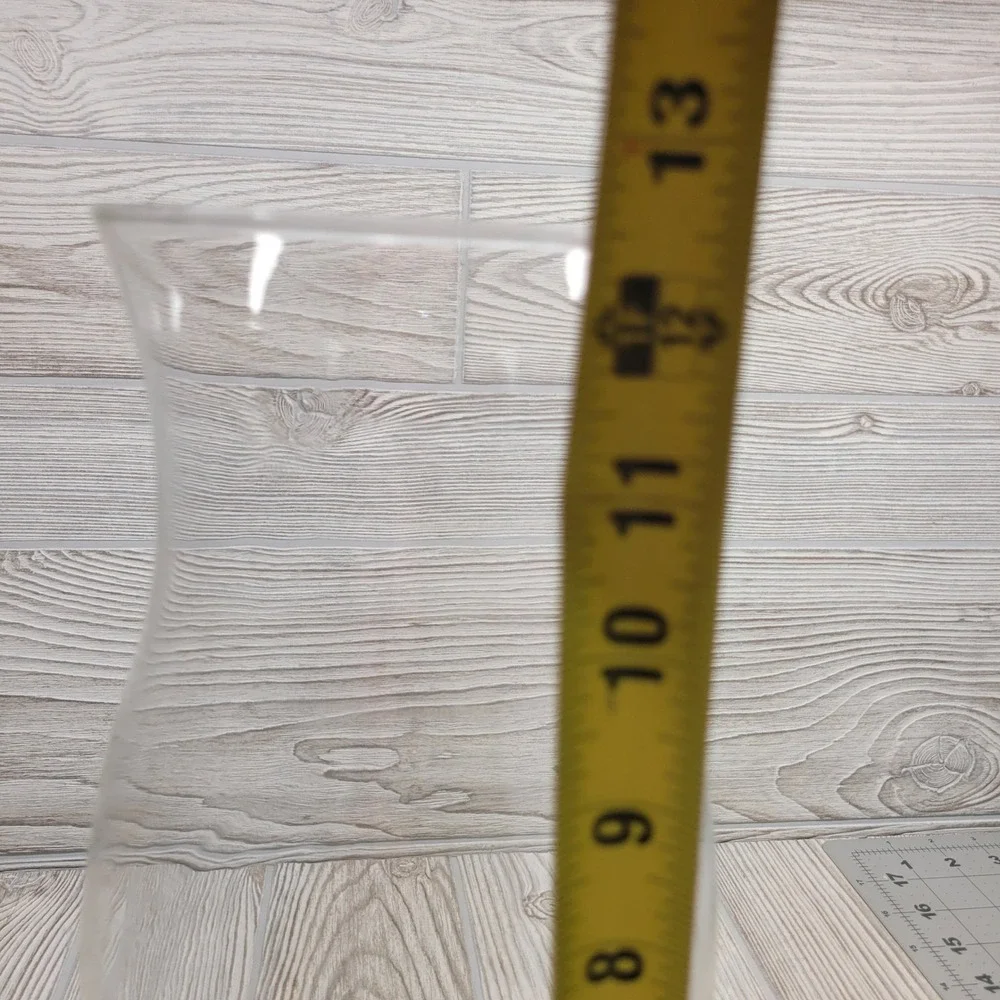 Hurricane Lamp Chimney Replacement Glass 12.5 Inch Clear Hourglass Shape Vtg